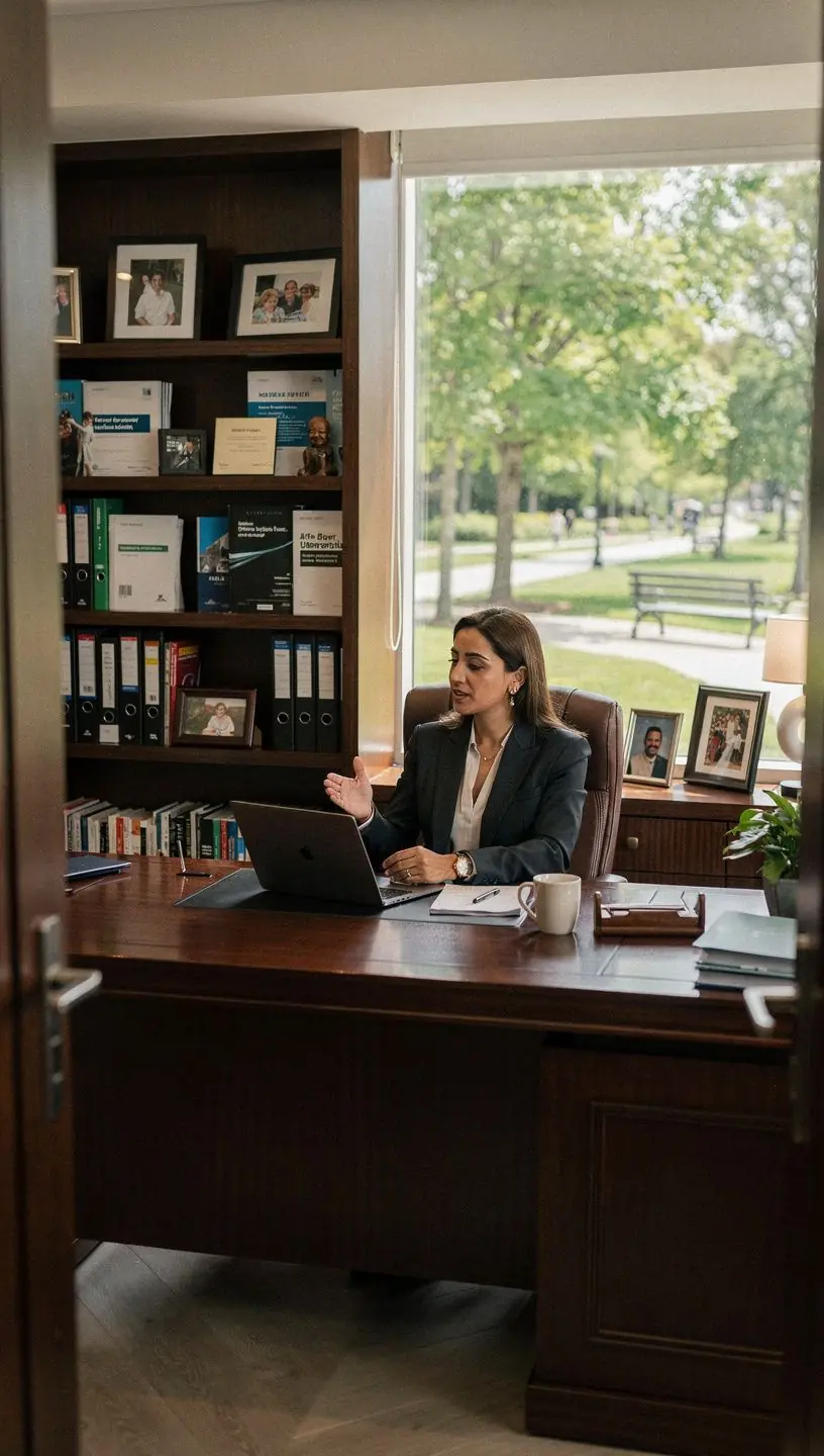 Zastosowanie naturalnych materiałów w aranżacji biura dla lepszego samopoczucia.